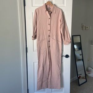 NWT ASOS Pink Linen Jumpsuit